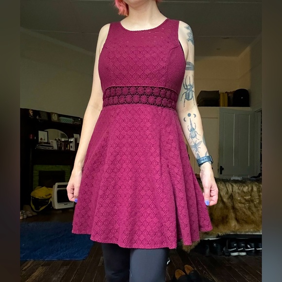 Free People Burgundy Dress - Picture 1 of 1